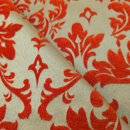 REVERSIBLE DAMASK CHENILLE ORAGE CHAMPAGNE