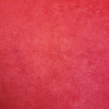 BRUSHED SUEDE UPHOLSTERY FABRIC RED