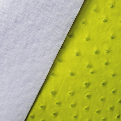 NEON HIGHLIGHTER YELLOW OSTRICH VINYL