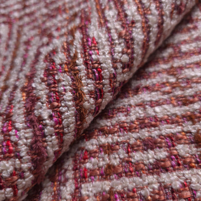 HEAVY MAZE BOUCLE EARTH TONE UPHOLSTERY FABRIC