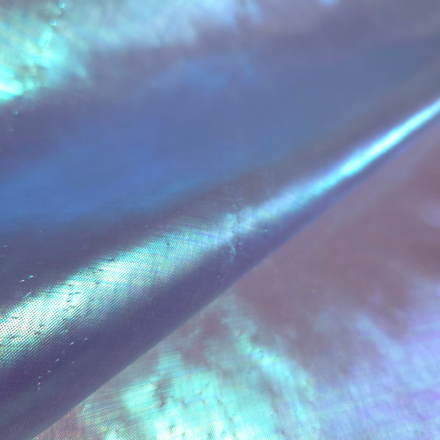 BLU BLUE PINK GREEN HOLOGRAPHIC IRIDESCENT METALLIC LAME