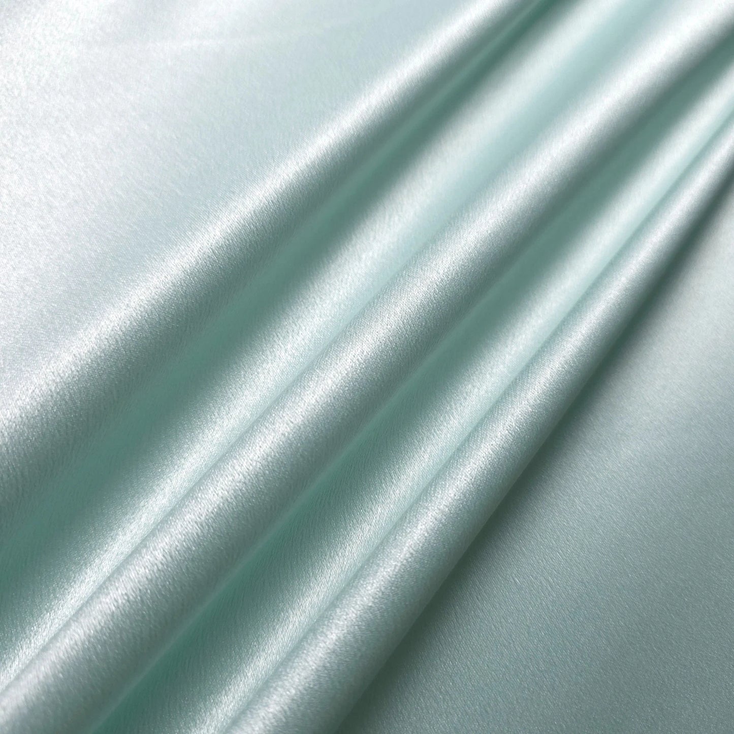 GREEN MINT GREEN CREPE SATIN