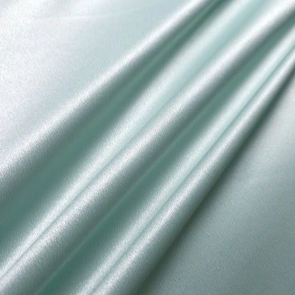 GREEN MINT GREEN CREPE SATIN