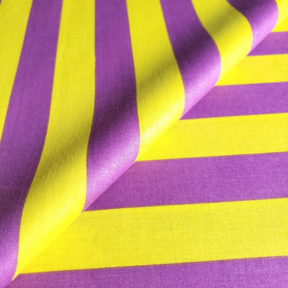 ONE INCH STRIPE YELLOW PURPLE