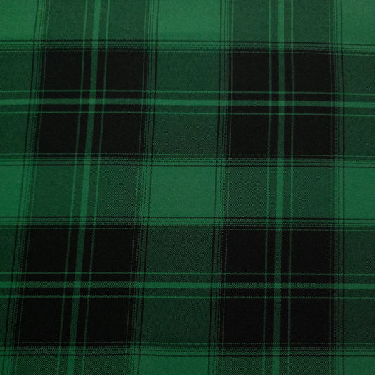 GREEN HOLIDAY TARTAN FABRIC
