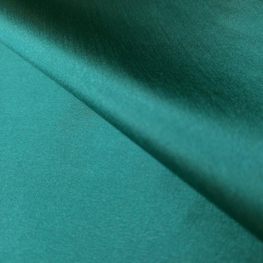 FAUX SILK LUXURY TAFFETA JEWEL TEAL GREEN