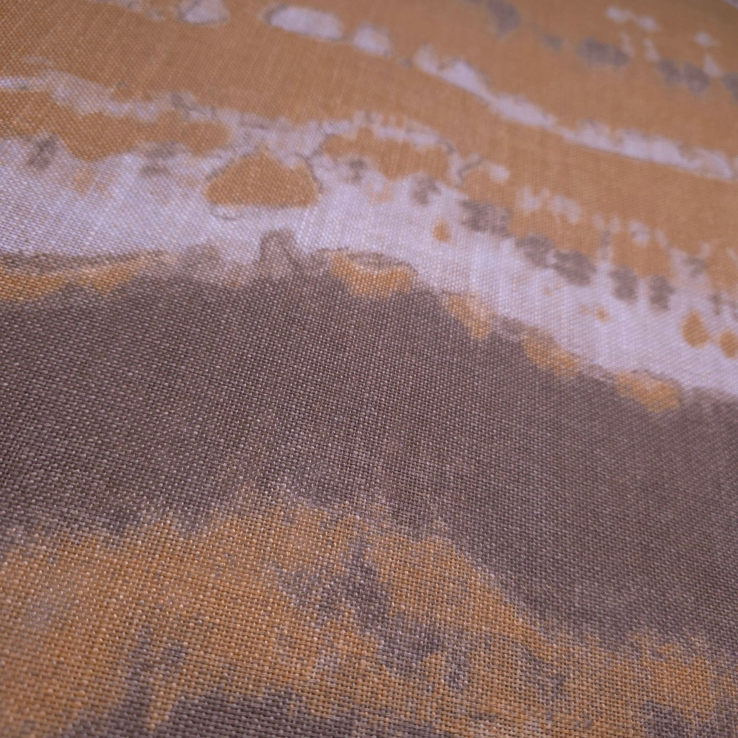 SANDSTONE STRIPE FAUX LINEN DRAPERY FABRIC