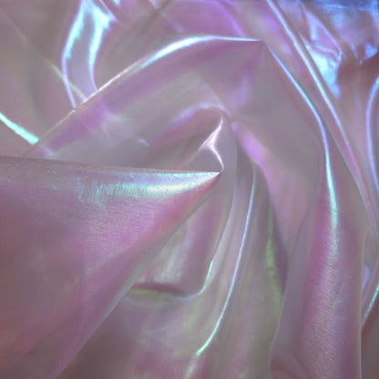 PNK PEARLESCENT PINK BUBBLE SURFACE METALLIC LAME