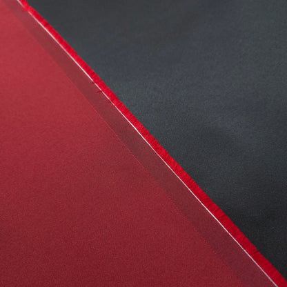 RED BLACK REVERSIBLE DOUBLE SIDED SATIN FABRIC