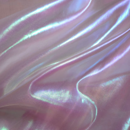 PNK PEARLESCENT PINK BUBBLE SURFACE METALLIC LAME