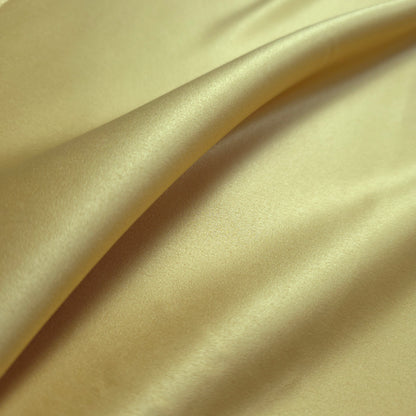PALE GOLD PEAU DE SOIE PORCELAIN DULL SATIN FABRIC