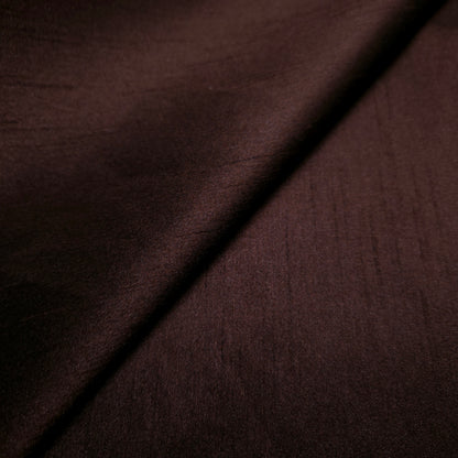 REGAL ESPRESSO BROWN POLY DUPIONI FABRIC SHOT WITH BLACK