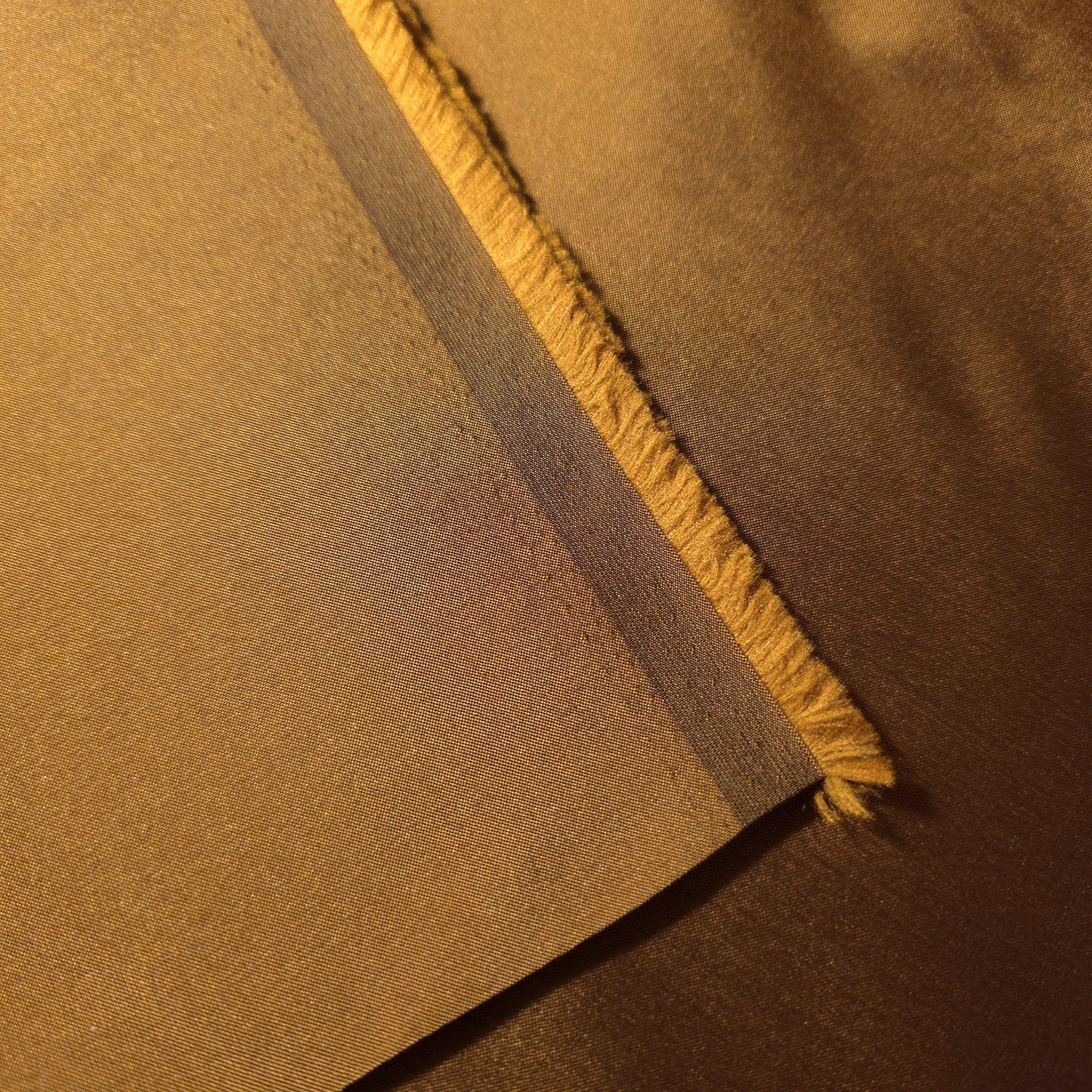 FAUX SILK LUXURY TAFFETA BRONZE GOLD