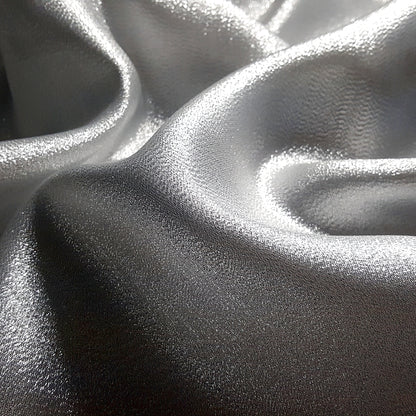 SILVER WHITE CRYSTAL SHIMMER LAME FABRIC