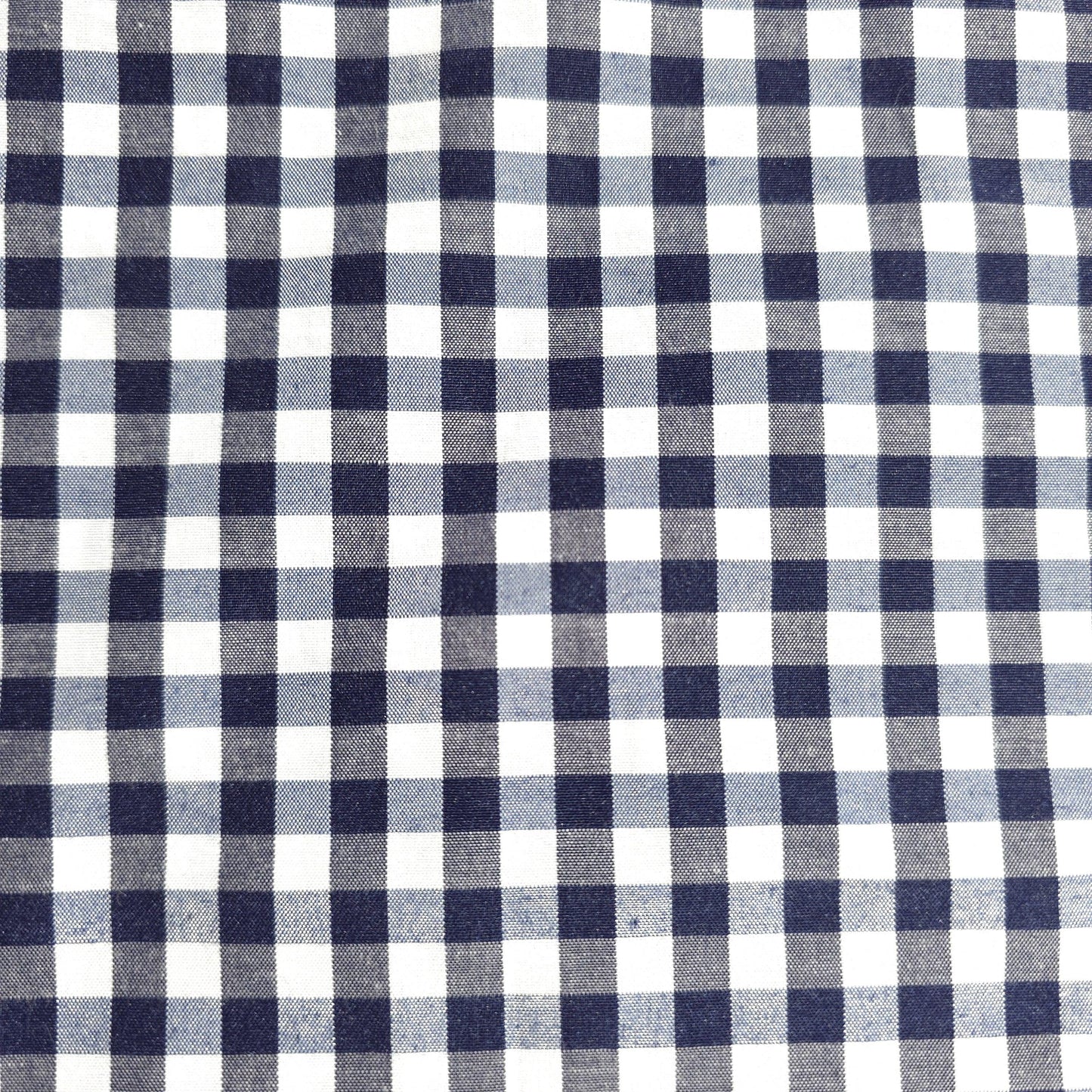 1/4" GINGHAM POLYCOTTON PRINT BLUE NAVY