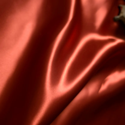CINNAMON COPPER 8OZ HEAVY STRUCTURE SATIN FABRIC