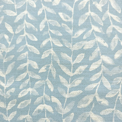 OCEAN BLUE LEAF GARLAND VINYL FABRIC