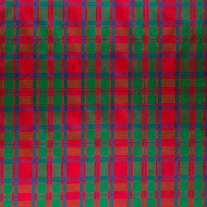 RED GREEN NAVY CLASSIC TARTAN PLAID TISSUE TAFFETA FABRIC