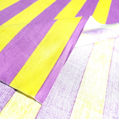 ONE INCH STRIPE YELLOW PURPLE