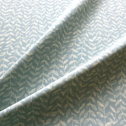 OCEAN BLUE LEAF GARLAND VINYL FABRIC