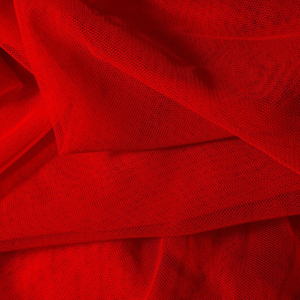 RED ENGLISH NET - NYLON - - SOFT & FINE MESH!