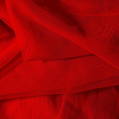 RED ENGLISH NET - NYLON - - SOFT & FINE MESH!