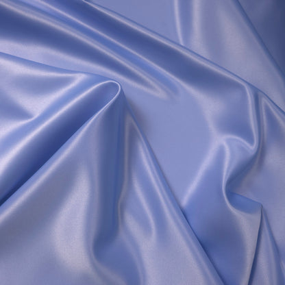 PERIWINKLE BLUE CORNFLOWER PEAU DE SOIE PORCELAIN DULL SATIN FABRIC