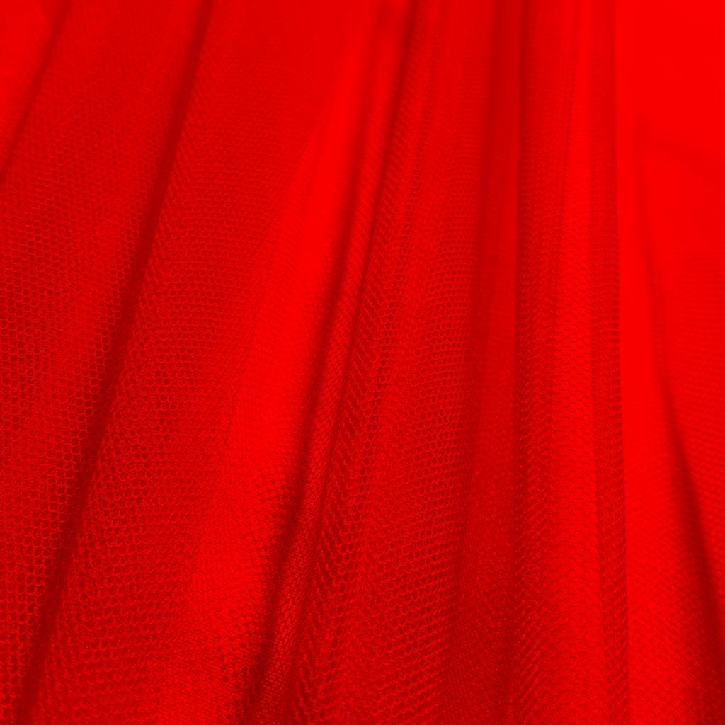 RED ENGLISH NET - NYLON - - SOFT & FINE MESH!
