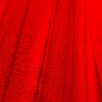 RED ENGLISH NET - NYLON - - SOFT & FINE MESH!