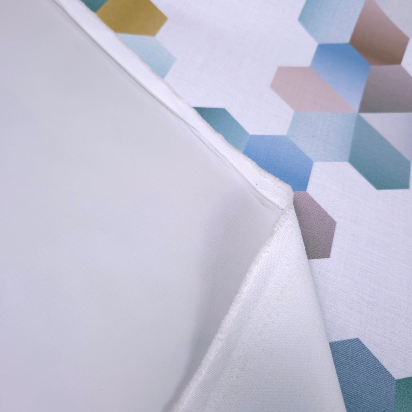 HEXAGON MULTICOLOR UPHOLSTERY PVC VINYL FABRIC