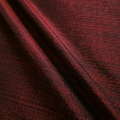 GOTHIC RUSTIC THIN STRIPE TAFFETA FABRIC BLACK RED