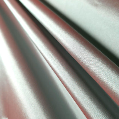 FAUX SILK LUXURY TAFFETA RED MINT LEAF