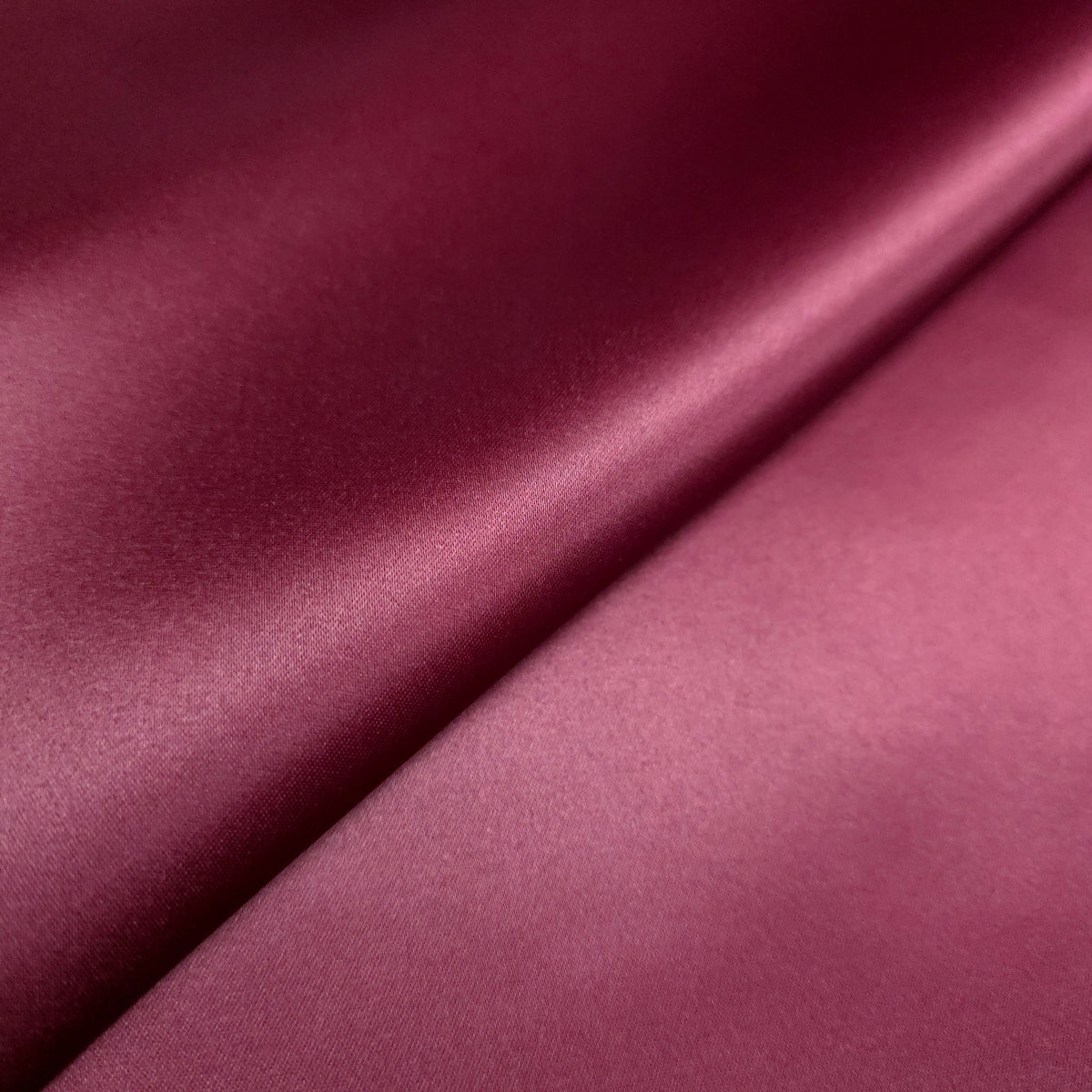BURGUNDY WINE PEAU DE SOIE PORCELAIN DULL SATIN FABRIC