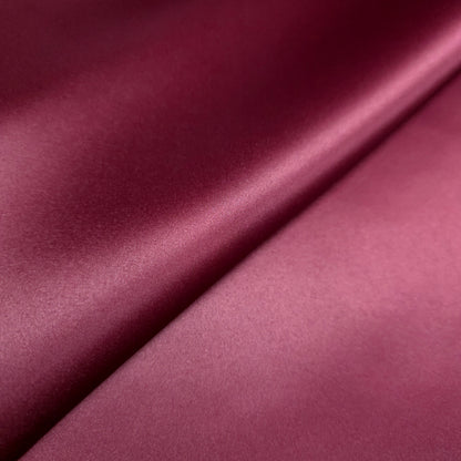 BURGUNDY WINE PEAU DE SOIE PORCELAIN DULL SATIN FABRIC