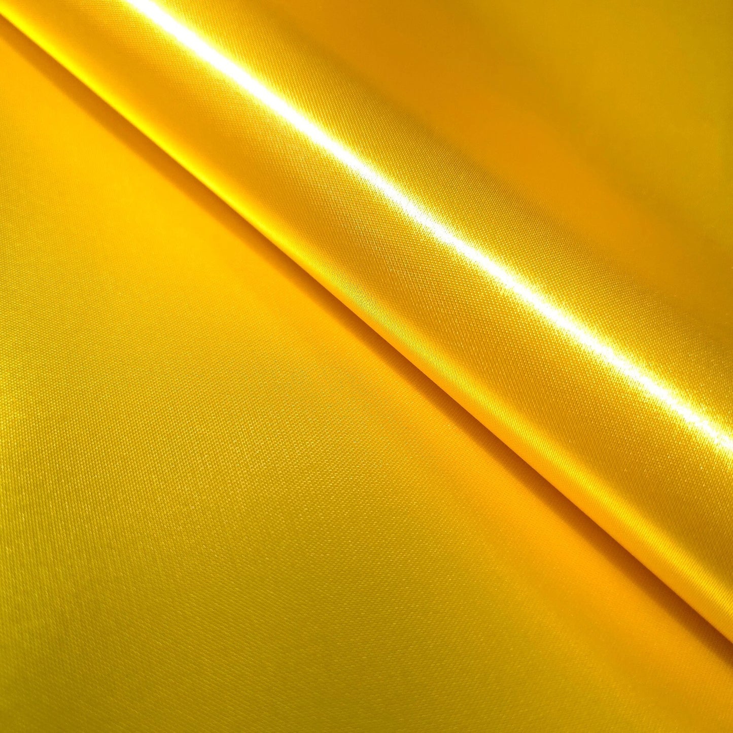 HEAVY CANARY YELLOW BRIDAL DUCHESS SATIN GLOSSY SATIN