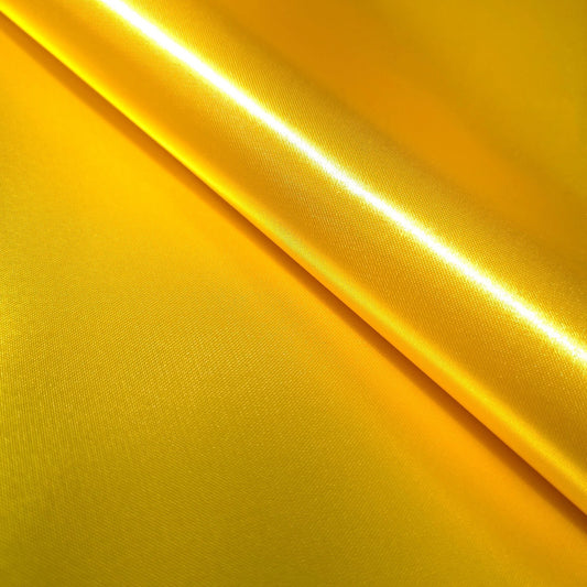 HEAVY CANARY YELLOW BRIDAL DUCHESS SATIN GLOSSY SATIN