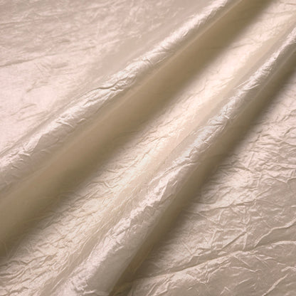 CRINKLE TAFFETA FABRIC IVORY