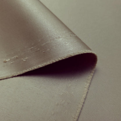 TAUPE GOLD PEAU DE SOIE PORCELAIN DULL SATIN FABRIC