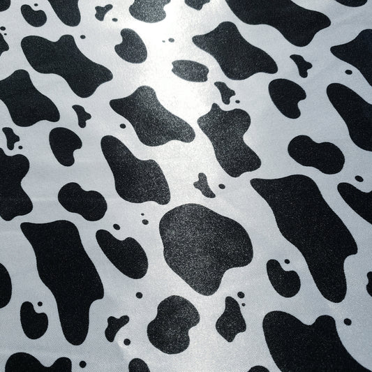 COW SPOT PRINT SATIN CHARMEUSE