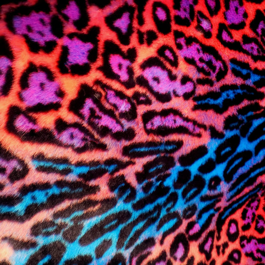 ACID LEOPARD FUN FUR SHERBERT HUES