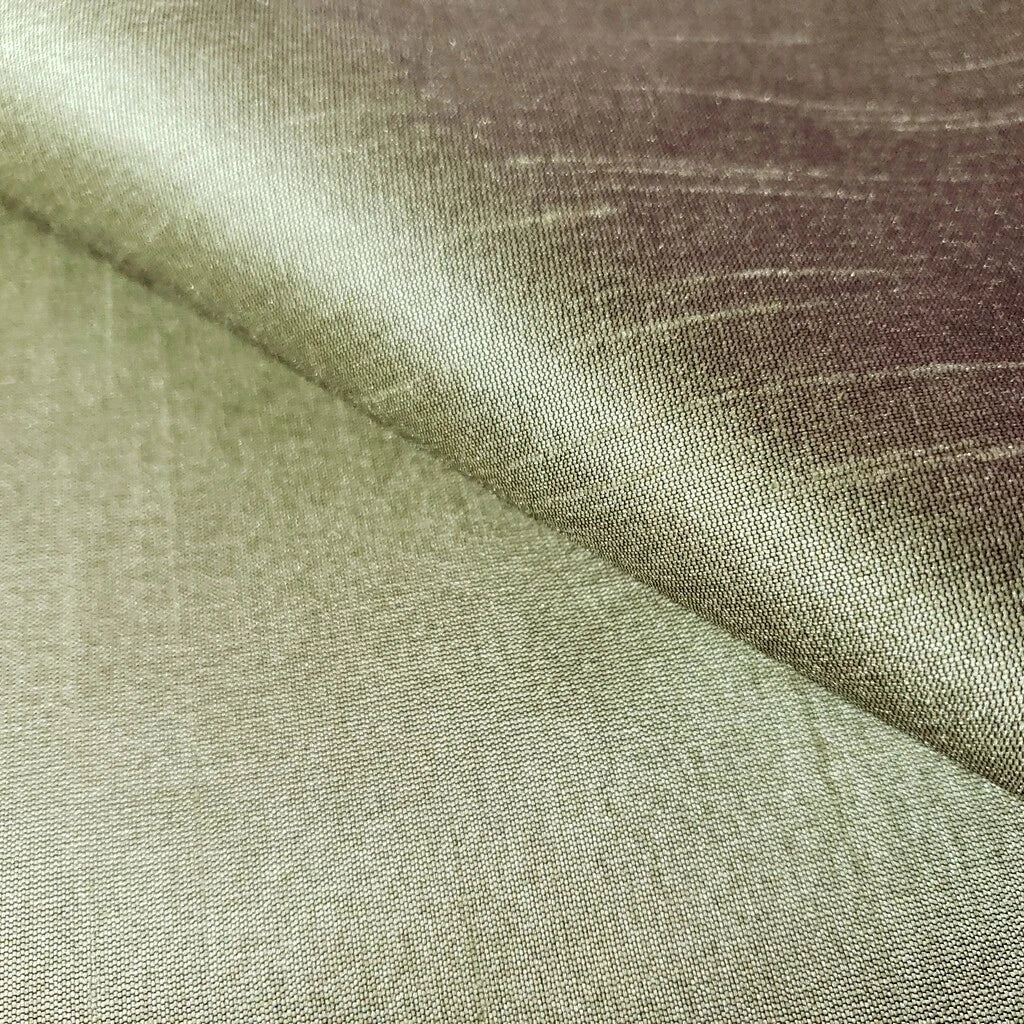 SAGE OLIVE GREEN TWO TONE FAUX SILK DUPIONI DRESS DRAPERY