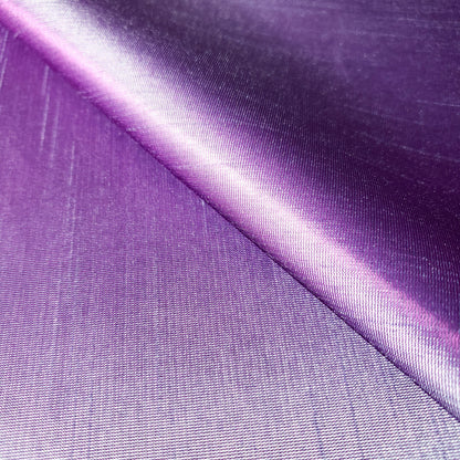 SHIMMER SHANTUNG FABRIC PURPLE BLUE
