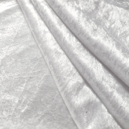 ICE CRUSH VELOUR STRETCH VELVET WHITE