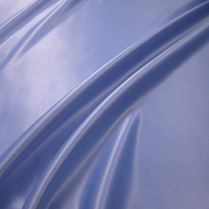 PERIWINKLE BLUE CORNFLOWER PEAU DE SOIE PORCELAIN DULL SATIN FABRIC