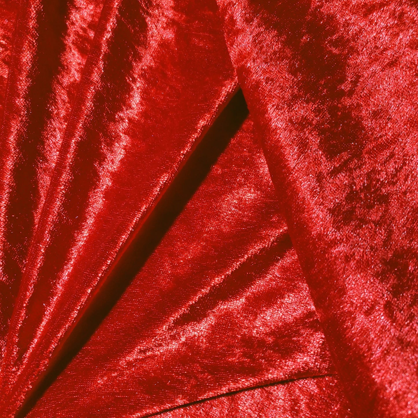 ICE CRUSH VELOUR STRETCH VELVET RED