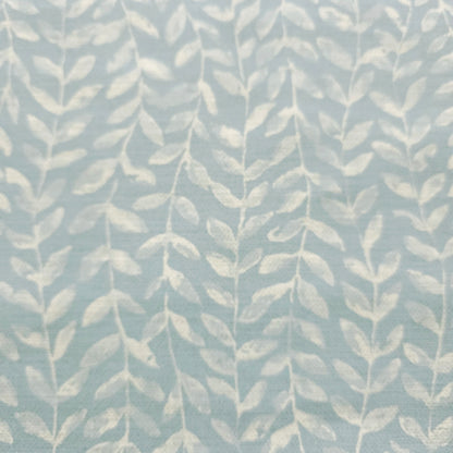 OCEAN BLUE LEAF GARLAND VINYL FABRIC