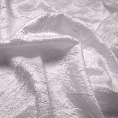 CRINKLE TAFFETA FABRIC WHITE