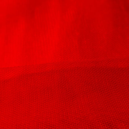 RED ENGLISH NET - NYLON - - SOFT & FINE MESH!