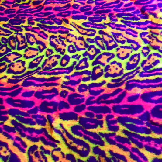 ACID LEOPARD FUN FUR ORANGE 90S NEON