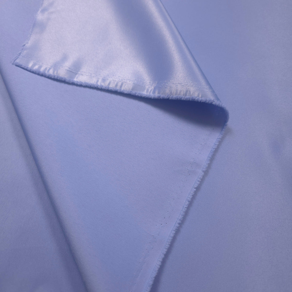 PERIWINKLE BLUE CORNFLOWER PEAU DE SOIE PORCELAIN DULL SATIN FABRIC